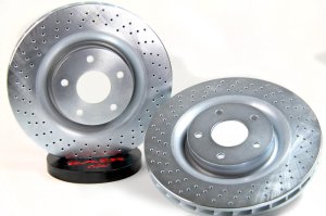 Cadillac XLR Brake Rotors (2) - Front - Baer Brakes - Claw Performance - `06-`09